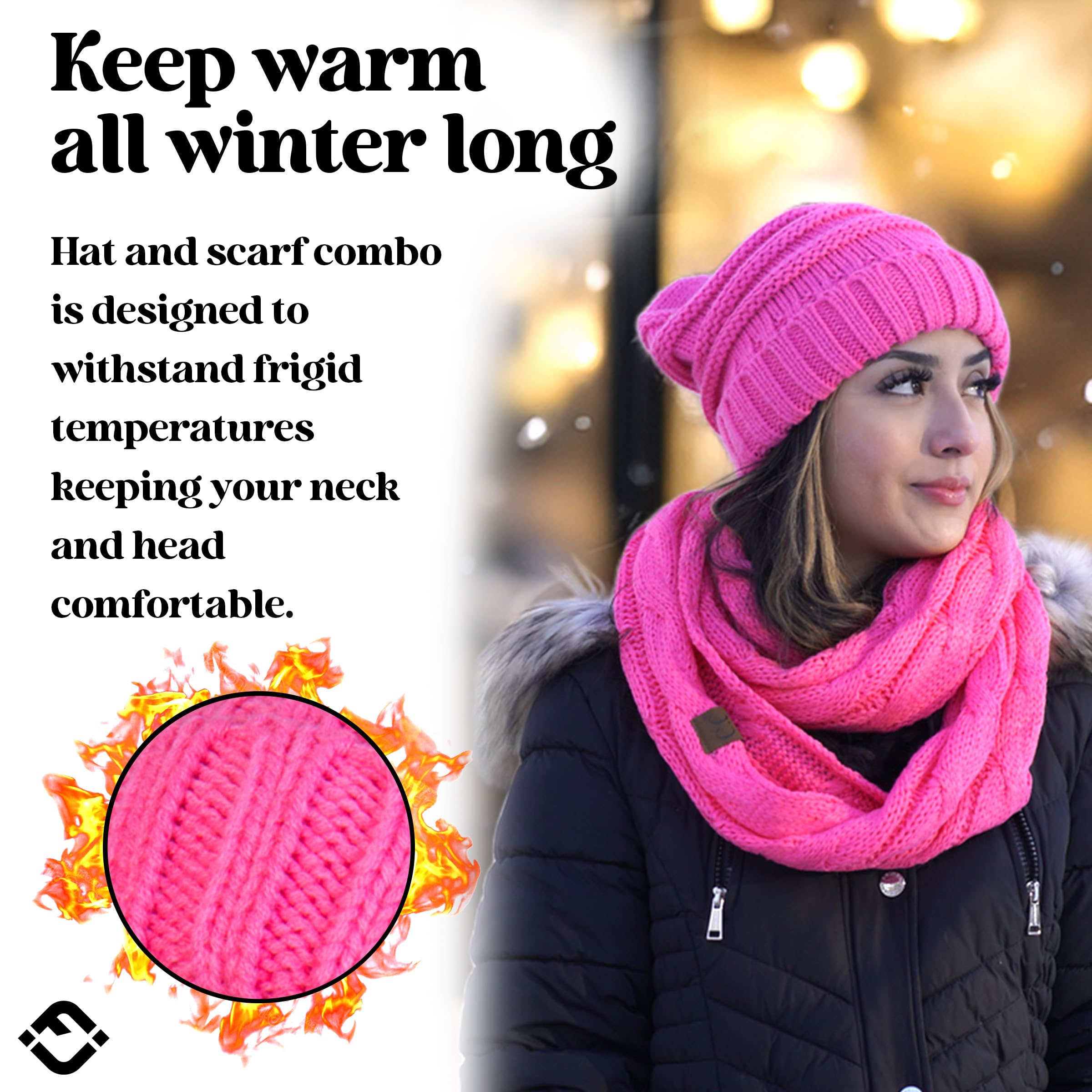 Funky Junque Damen Beanie Beanie Mütze (2er Pack)