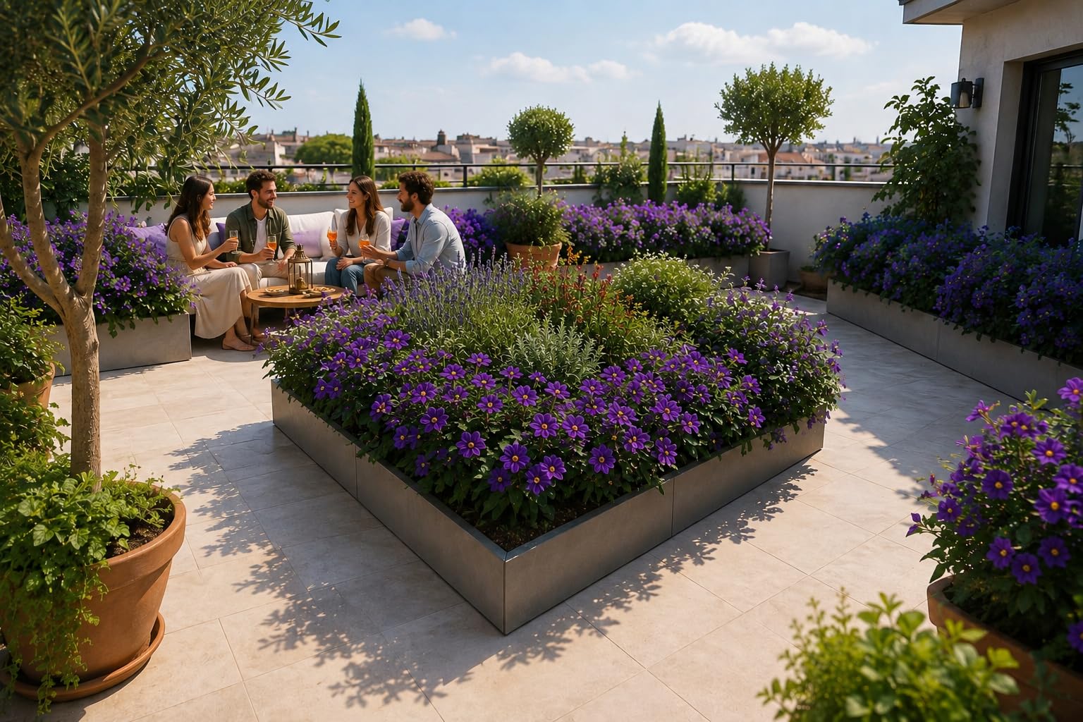 POWERS TO FLOWERS - SOLANUM RANTONETTI, 2 PIANTE, vaso 14 cm, piante vere