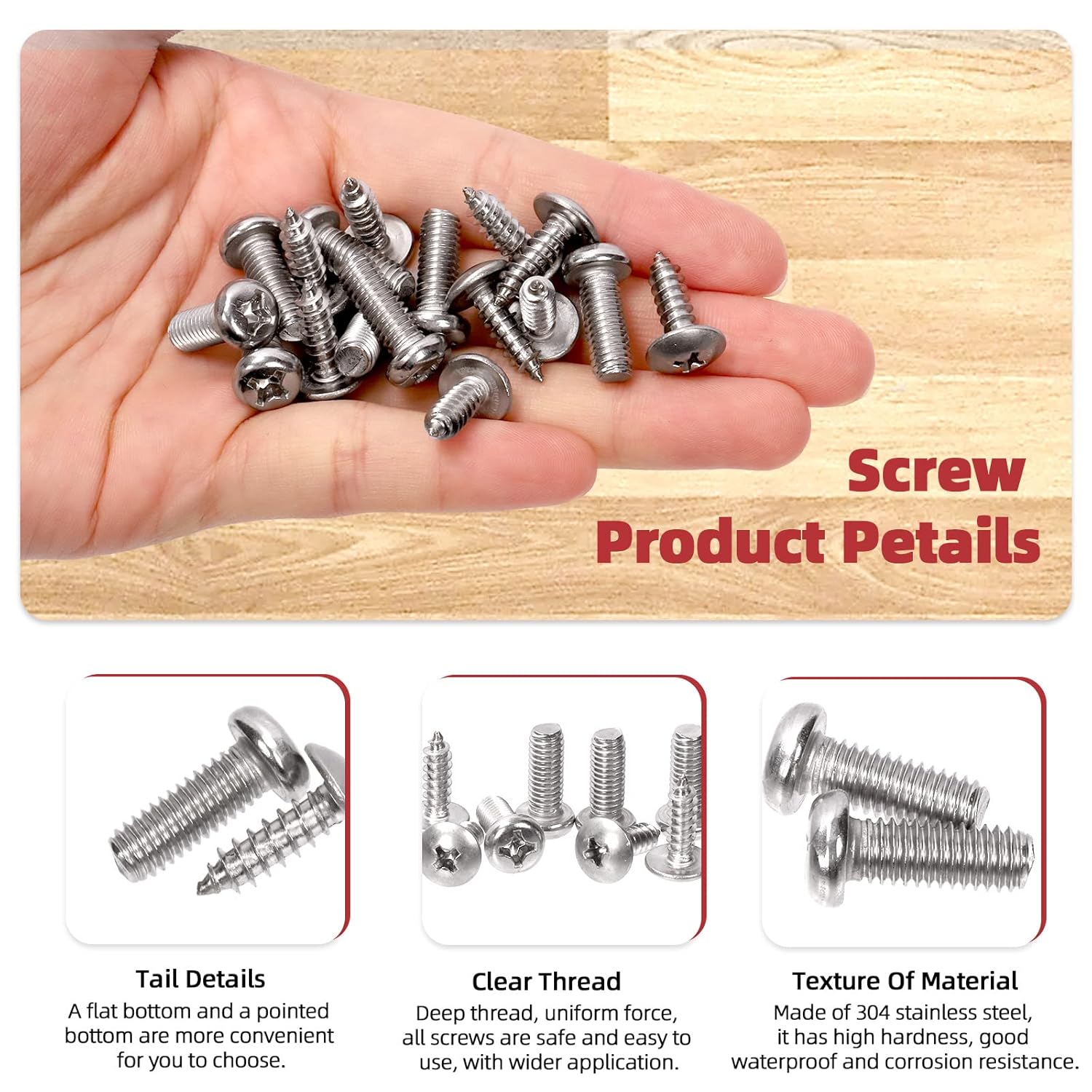 Hilitchi 183Pcs Auto Car U-Clip U Nut and Screw Assortment Kit, Including 95Pcs M5 M6 Nut and 88Pcs 11 Sizes of Screw U-Type Car Fastener Clips