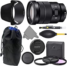 Sony E 18-105mm f4 SELP18105G: Sony E PZ 18-105mm f/4 G OSS Lens + AOM Pro Kit Combo Bundle - International Version (1 Year AOM Warranty) - coolthings.us