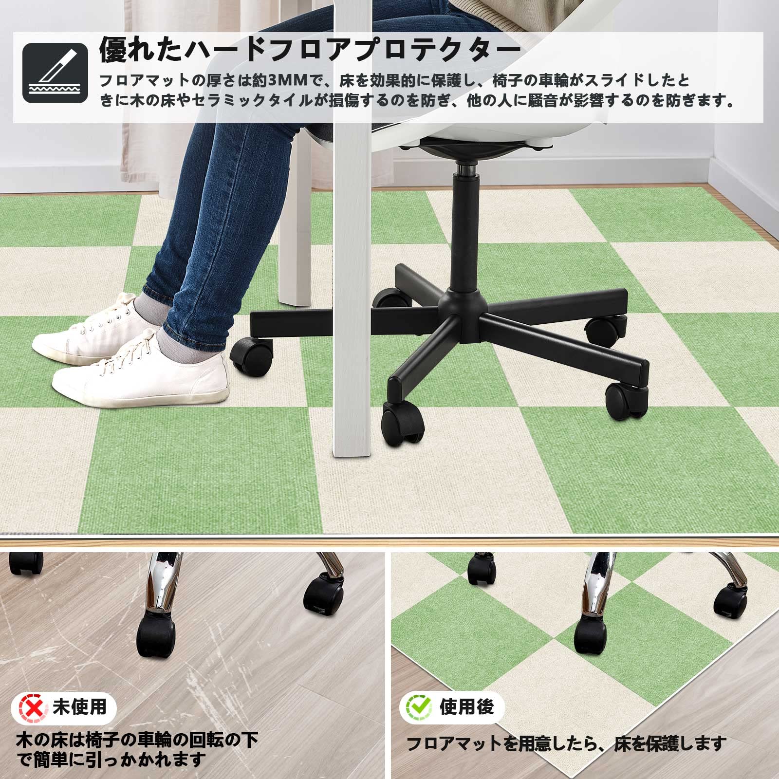Amazon.co.jp: ジョイントマット タイルカーペット 夏用大判 HUIJIE