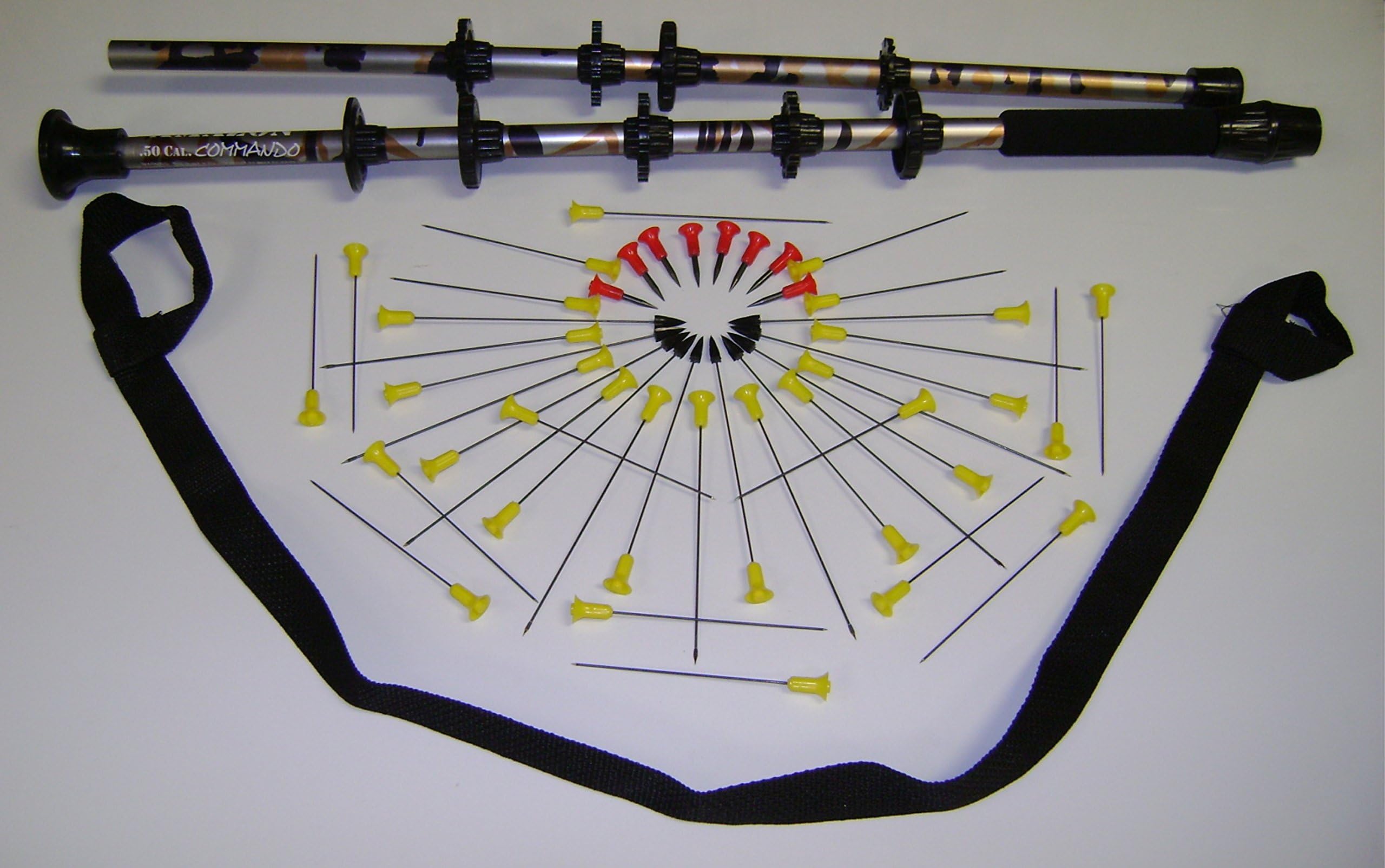 Blowgun - 48" Amazon Commando Collapsing .50 Cal. Blow gun with Darts. Fully Loaded. 6 targets included. Made in USA