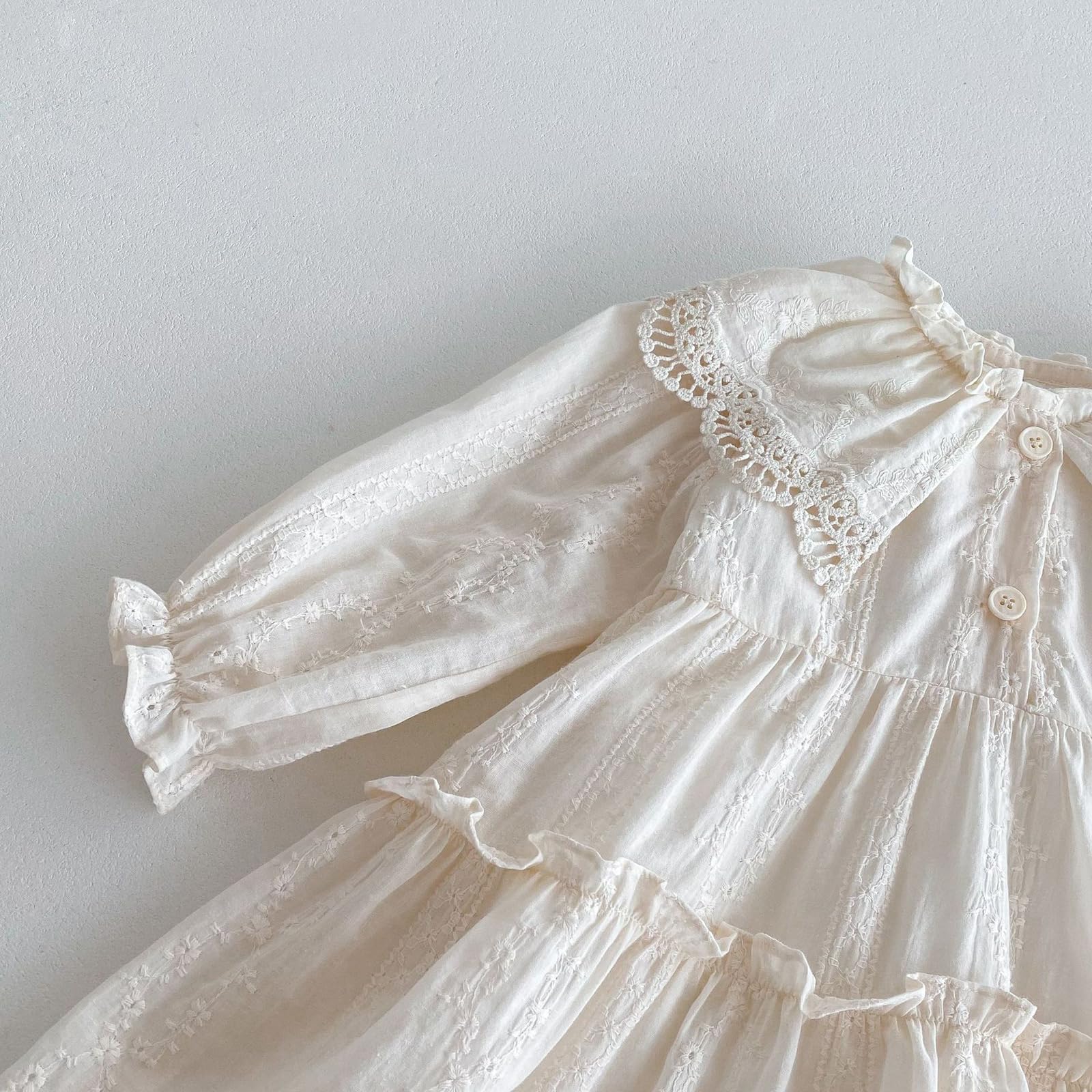 Vestido de princesa de manga corta para niña, bonito y elegante para el verano