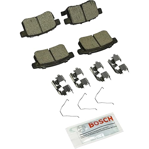 BOSCH BC1451 QuietCast Premium Ceramic Disc Brake Pad Set - Compatible with Select Acura TSX; Honda Accord; REAR