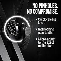 Vista 4 de RockJam Xfinity - Soporte para teclado de piano de alta resistencia, doble X, premontado, infinitamente ajustable con correas de bloqueo