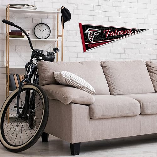 Vista 54 de Rico Industries NFL Football Classic - Banderín de fieltro de 12 x 30 pulgadas para decoración de pared, ideal para el hogar, dormitorio, decoración