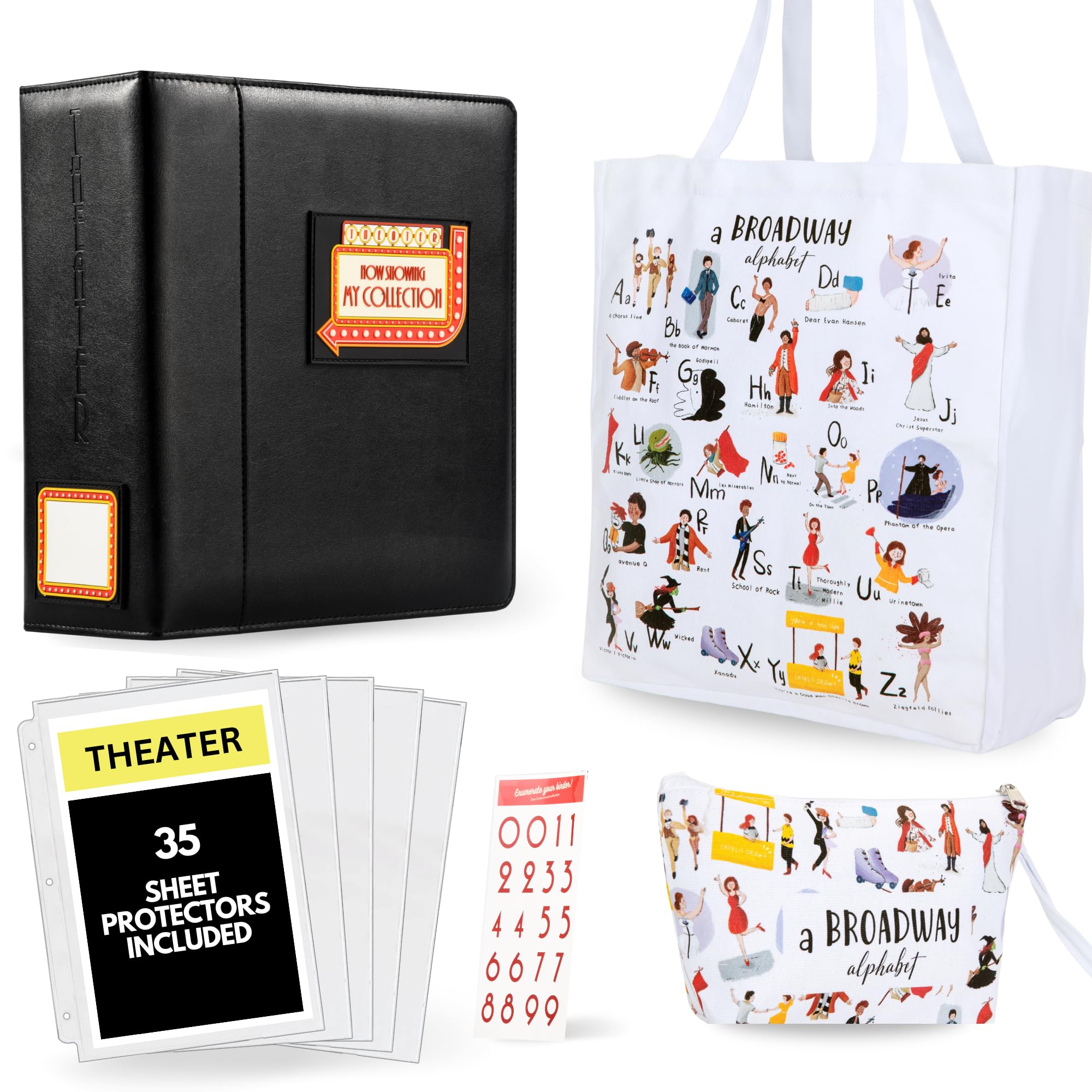 Amazon.com : UTOPISH Ultimate Broadway Fan Bundle - Show-Bill Binder ...