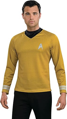Rubie's Disfraz de Star Trek Gold Star Fleet uniforme de camisa, Multi Color, talla única