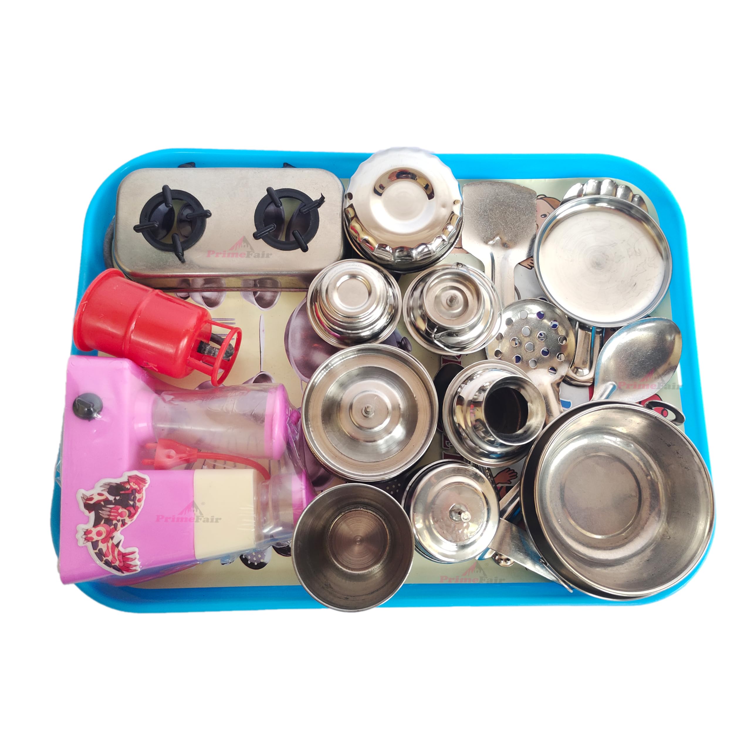 PRIMEFAIR Pretend Play Cooking Utensils Mini Kitchen Set, 18 Pcs, Stainless Steel Pots, Pans, Toy Cookware for Kids, Educational Role Play Toys for Toddlers (B0D81G6PG7) Amazon Price History, Amazon Price Tracker
