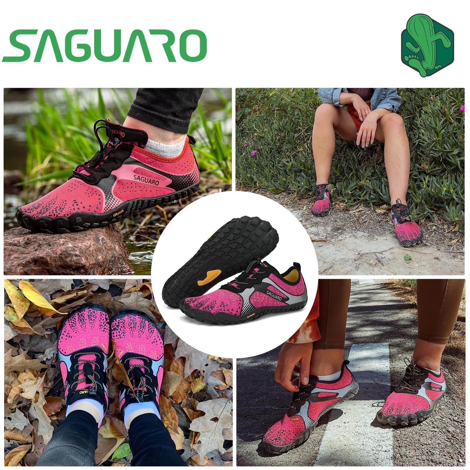 SAGUARO Scarpe Barefoot Minimaliste Uomo Donna Scarpe Outdoor e Indoor Multisport - Morbido Comode e Leggere