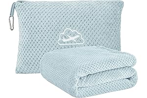 BEDELITE Premium 2-in-1 Packable Blanket and Travel Pillow