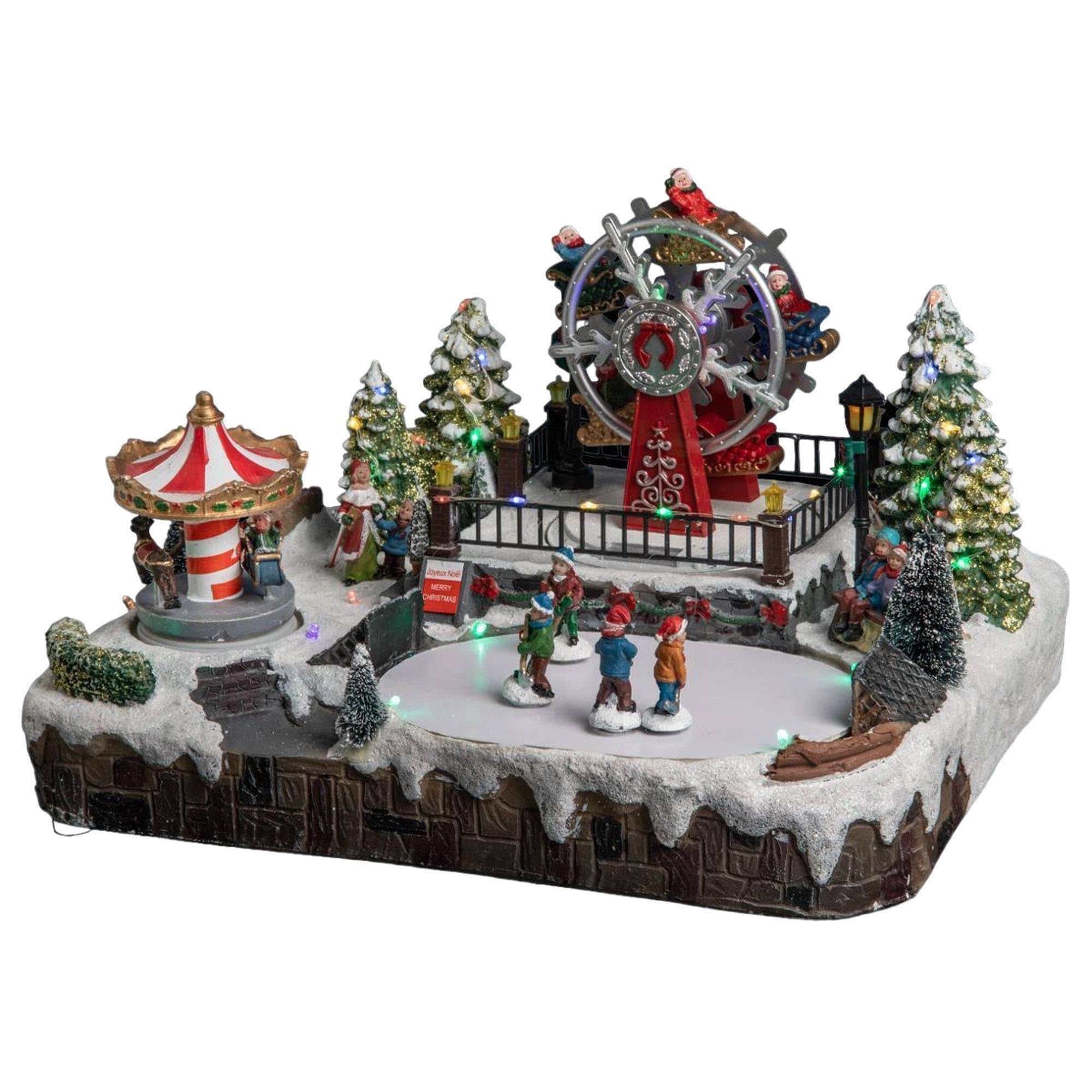 Światła Feerie i Christmas Deco Boże Narodzenie diabelskie koło wesołe miasteczko Sektor świetlny animowany