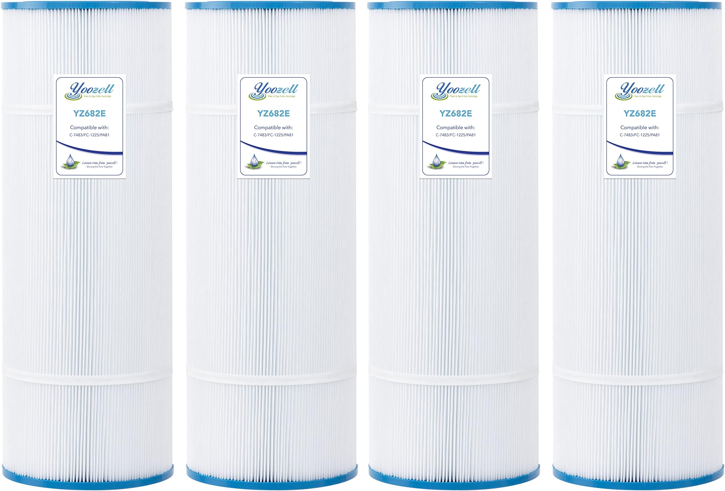 CX580XRE Swimming Pool Replacement Filter Cartridge for Unicel C-7483 81Sq.ft FC-1225 PA81 Fits Hayward SwimClear C3025 C3030 Darlly 70811 4Pack