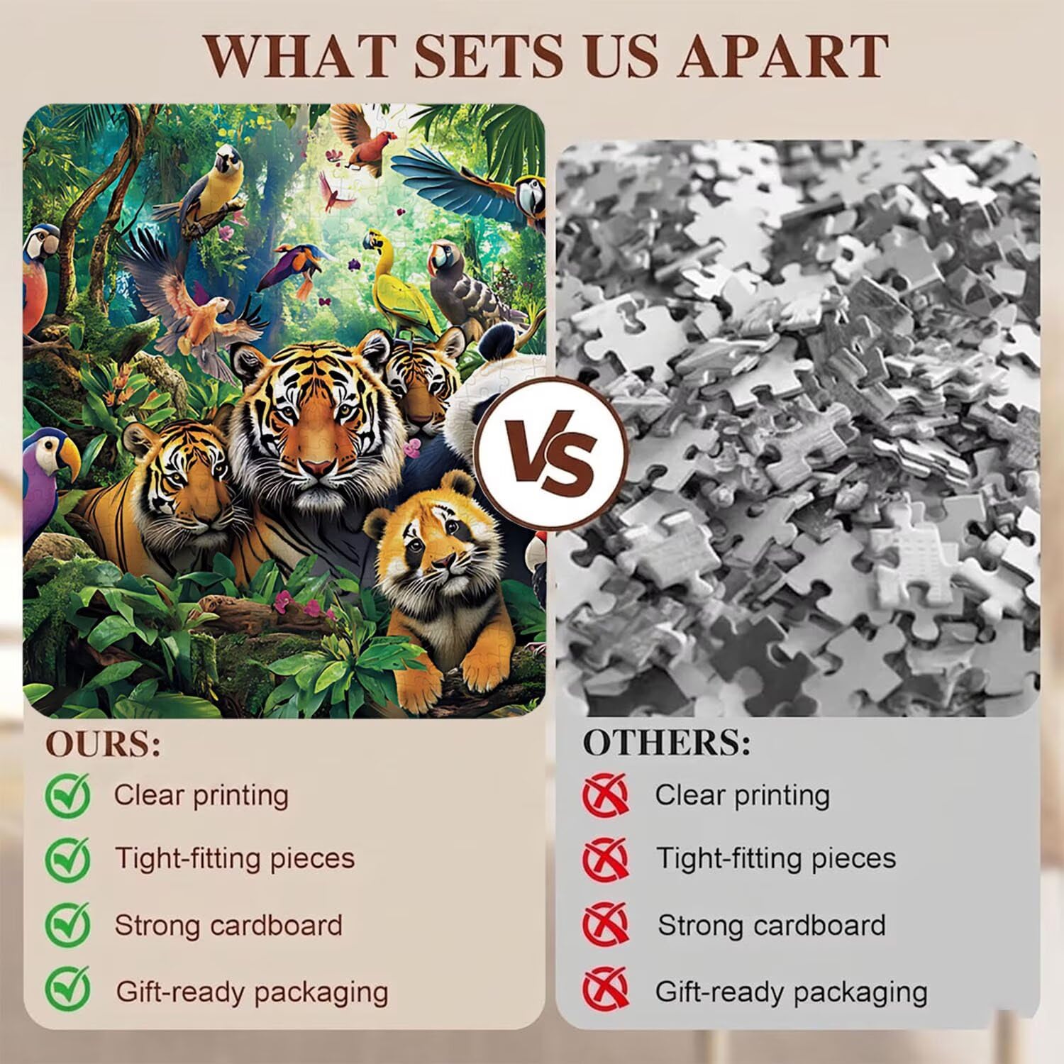 Puzzle 5000 Teile, Holzpuzzle Erwachsene 156 x 105 cm, Kniffliges Denksport Spiel, Großer Puzzlespaß für anspruchsvolle Liebhaber, Familienspiel, Puzzles für Dekor und Geschenk Tier Vogel f0-157
