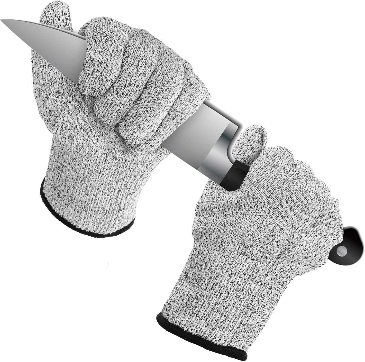 Cut Resistant Gloves, Safety Work Gloves Level 5 Protection for Meat Cutting Oyster Shucking Carving Wood Gardening