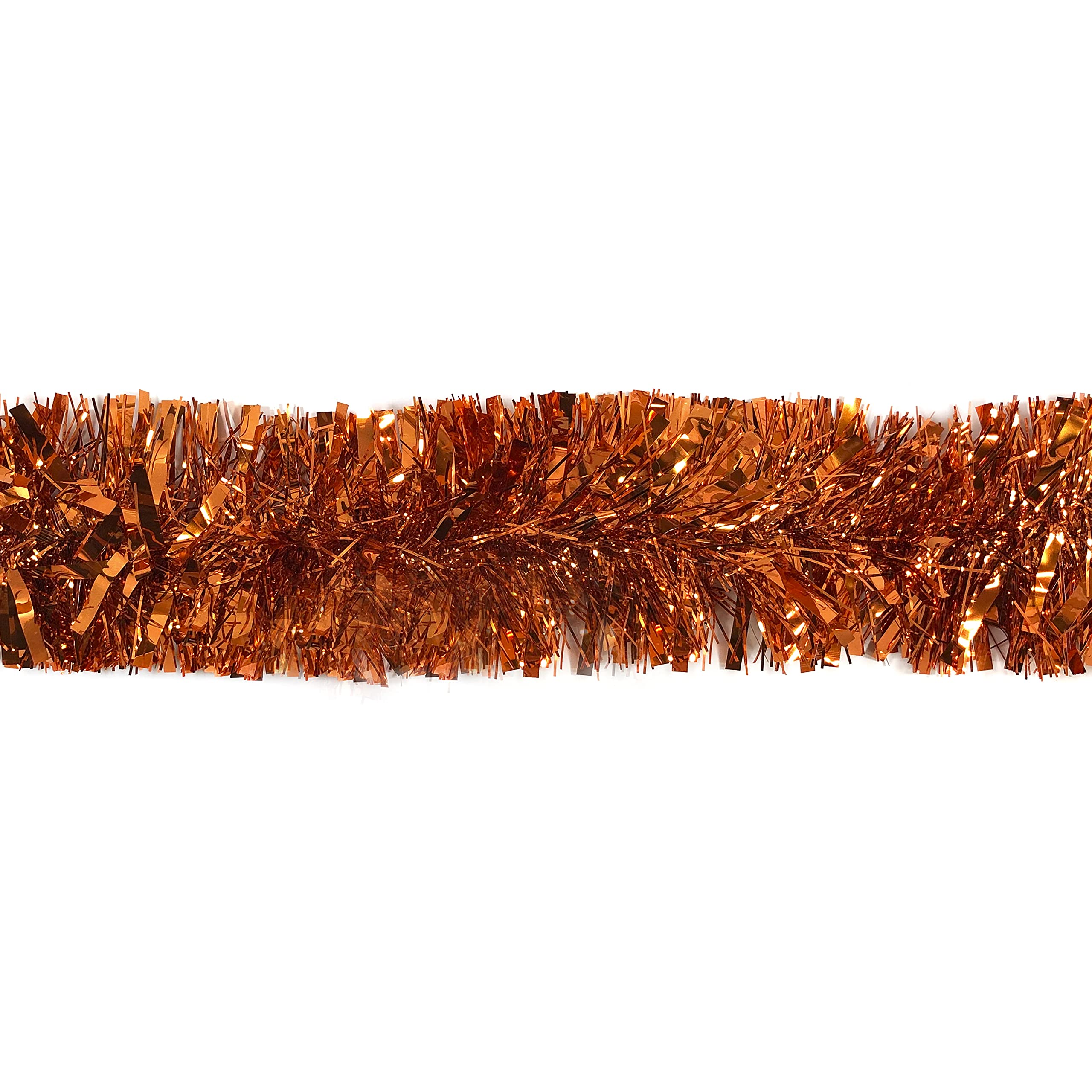 Rocking Party Copper Orange Sparkling Halloween/Christmas Tree Tinsel Xmas Decoration Hanging (2 Metres)