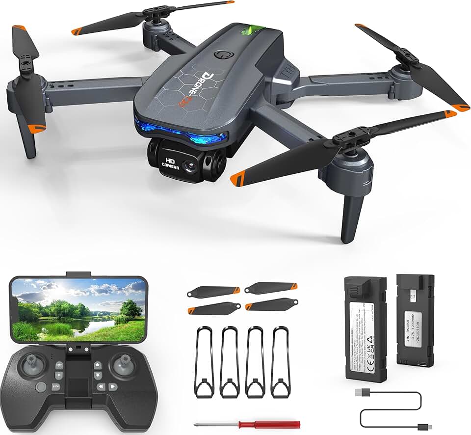 FERIETEL T29 C0 Drone with Camera 1080P, Foldable Mini Drone