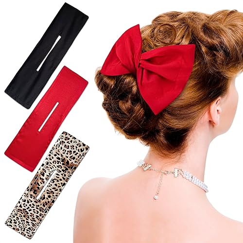 3 Pieces Hair Bun Maker Deft Bun for Hair Twister Flexible Donut Hair Bun Lazy Hair Curler Bun Clips Fashion French Hairstyle Hair Accessories for