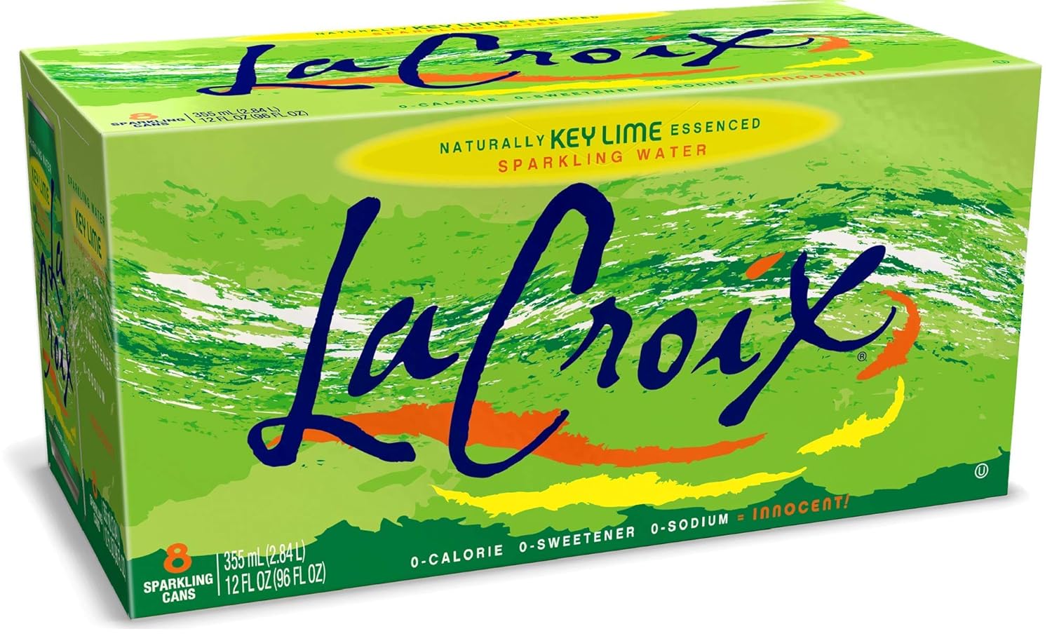 La Croix, Sparkling Key Lime, 12 Ounce, 8 Pack Grocery