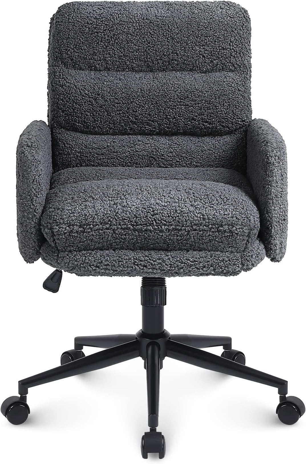 Monhey Desk Computer Chairs Ergonomic with Lumbar Support & Flipup Arms Home Office Height