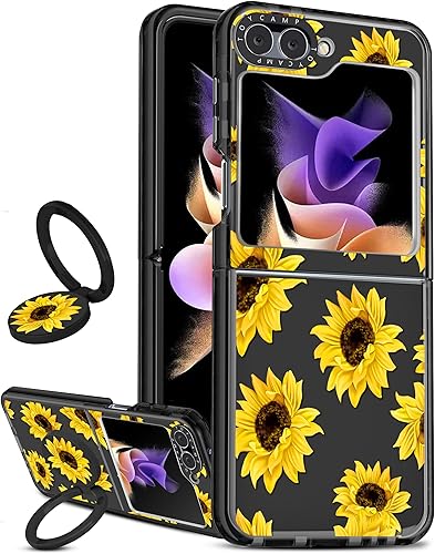 Miniatura 7 de Toycamp Funda para teléfono Galaxy A54 0.18 oz con soporte para anillo de dibujos animados y esqueleto acostado, diseño de calavera para hombres,
