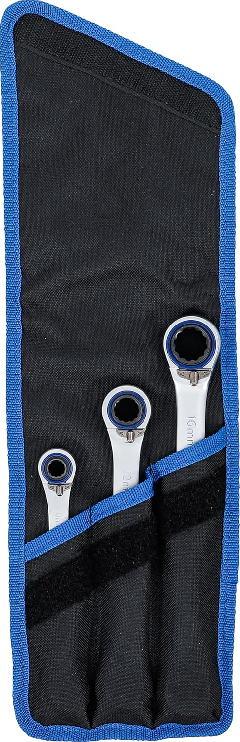 BGS 1556 | Ratchet Ring Spanner Set | reversible | "4-in-1" | 3 pcs.