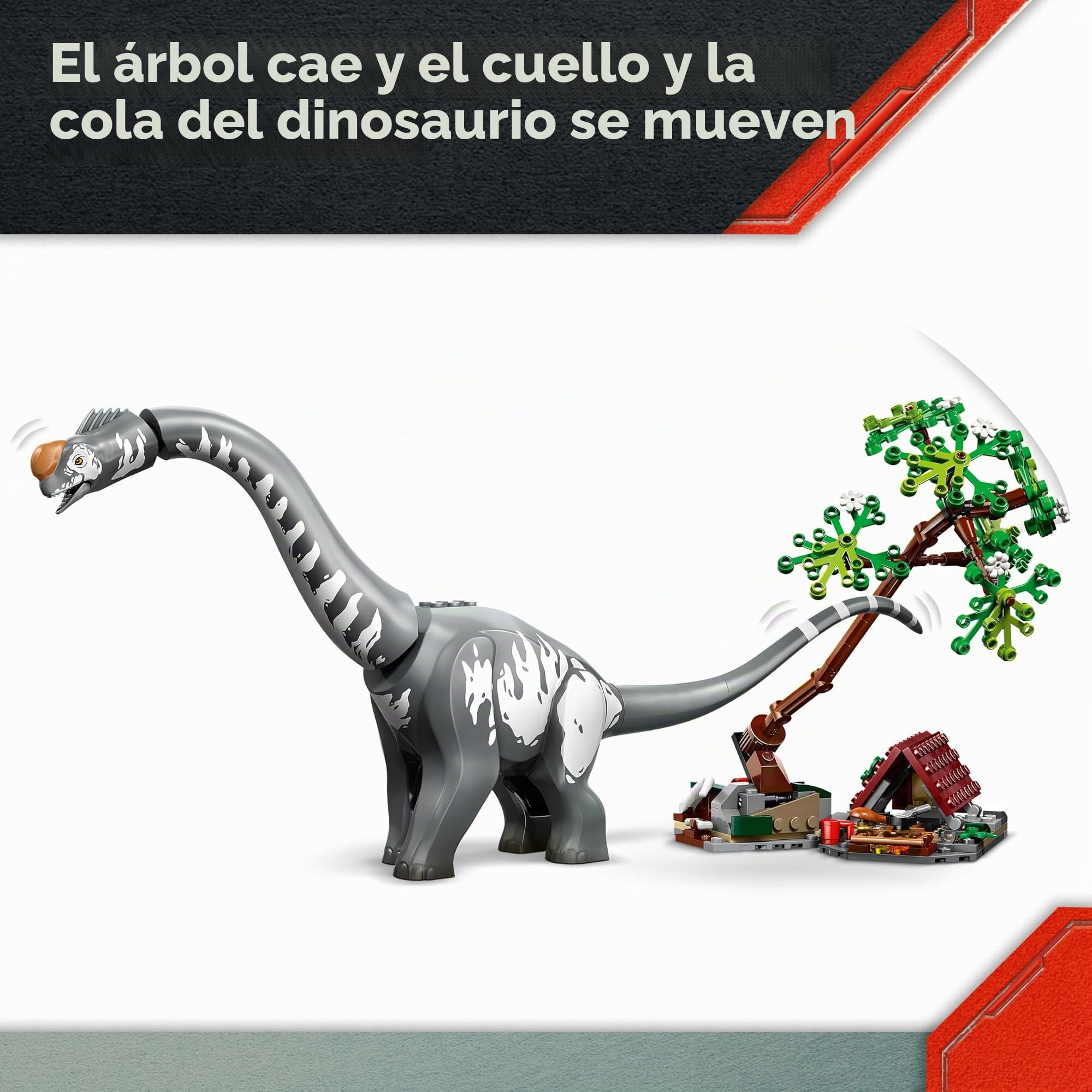Lego Jurassic World Raptor & Titanosaurus: Gran búsqueda de ferry - 76973 Lego Raptor & Titanosaurus con bolsa de plástico, juego de dinosaurios a partir de 7 años - Novedades 2025
