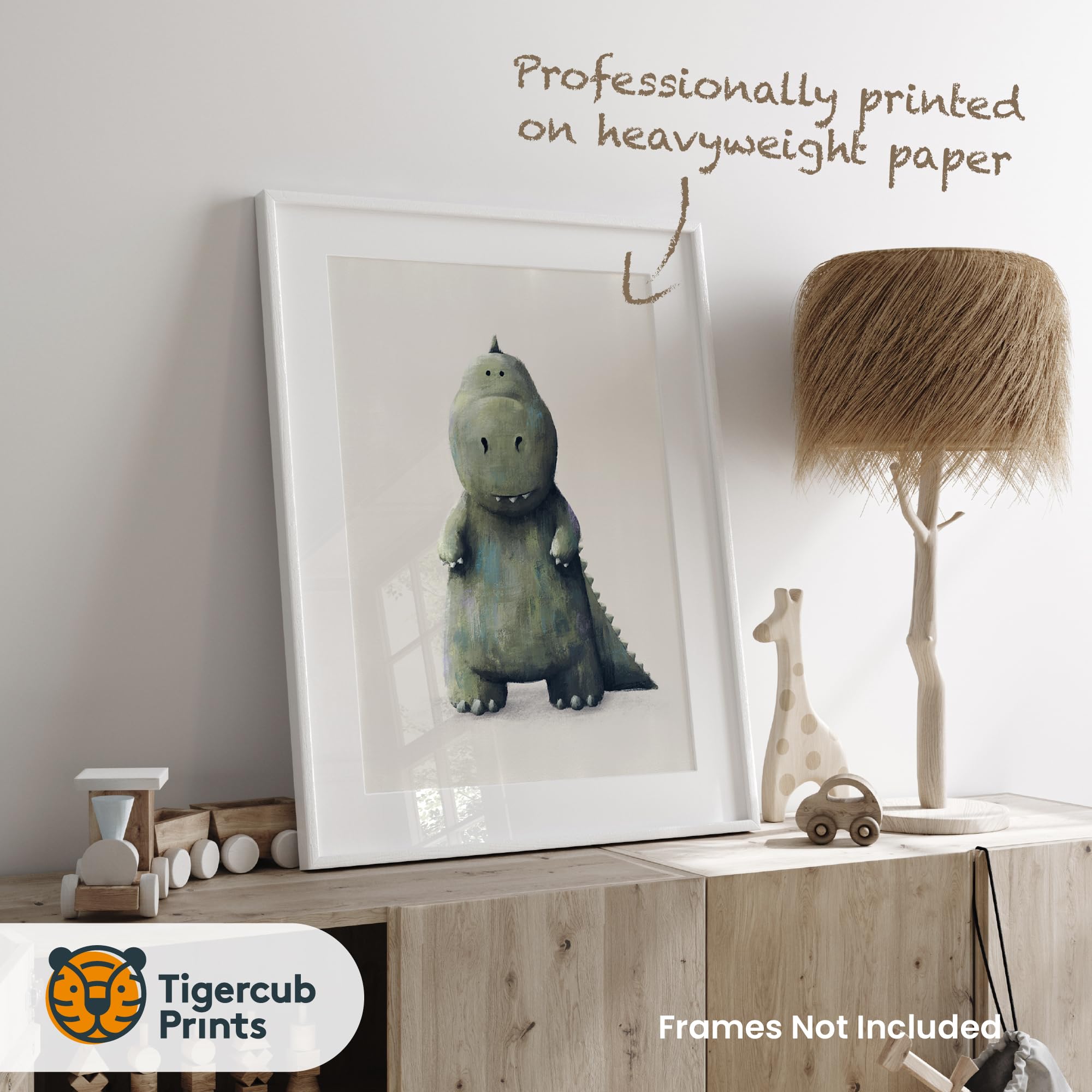 Tigercub Prints Dinosaur Nursery Prints, A4 - Set of 3 - Image 4