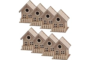 7'' Wooden Bulk Bird House (8-Pack)