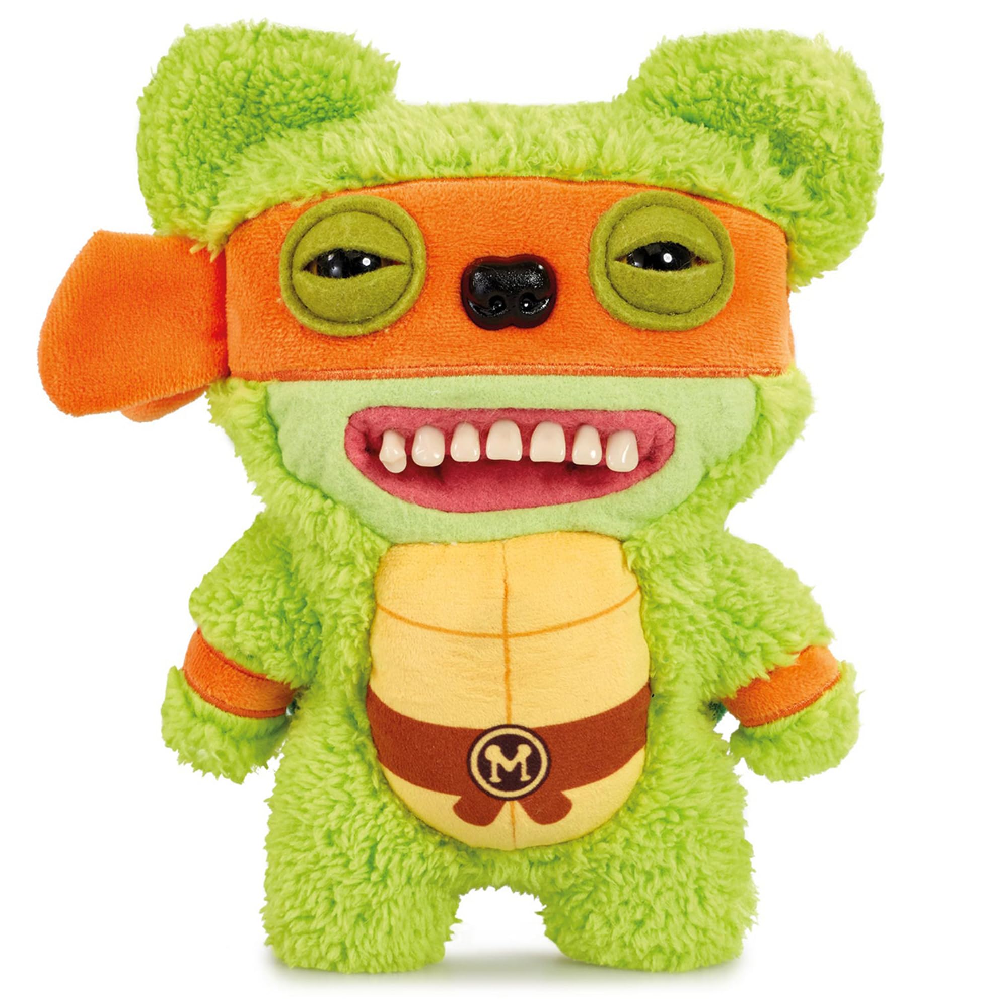 Fuggler Originals Funny Ugly Monster Stuffed 9 Inch Plush Toy, TMNT Wave 1- Michelangelo