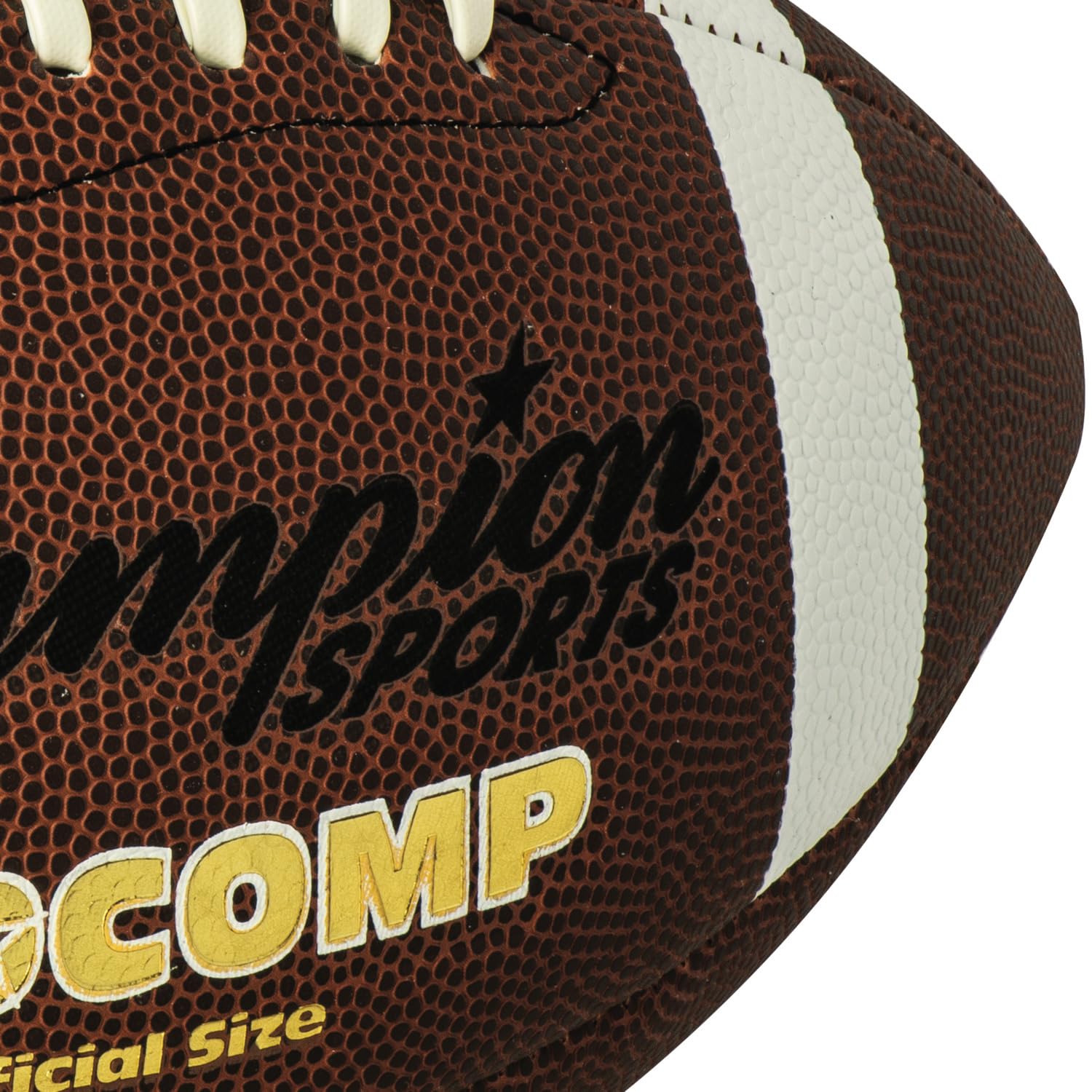 Champion Sports Official Size Composite Football, Brown (CF100)