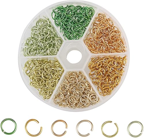 LiQunSweet 600 anillos de aluminio de 6 colores, anillos de salto abiertos, anillos redondos para gargantilla, collares, pulseras y accesorios de disponible en Yaxa Guatemala