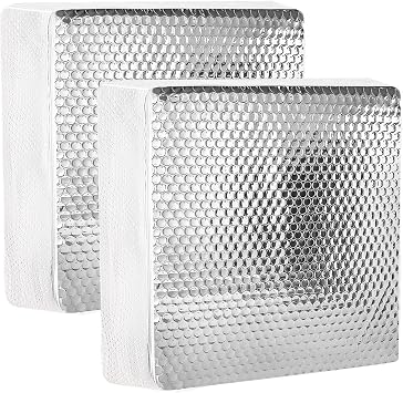 YoleShy 2Pcs RV Vent Insulator 14x14x3 Universal RV Skylight Cover for Inside Camper Skylight Insulator Sunroof Pillow with Reflective Surface Energy Saving Waterproof
