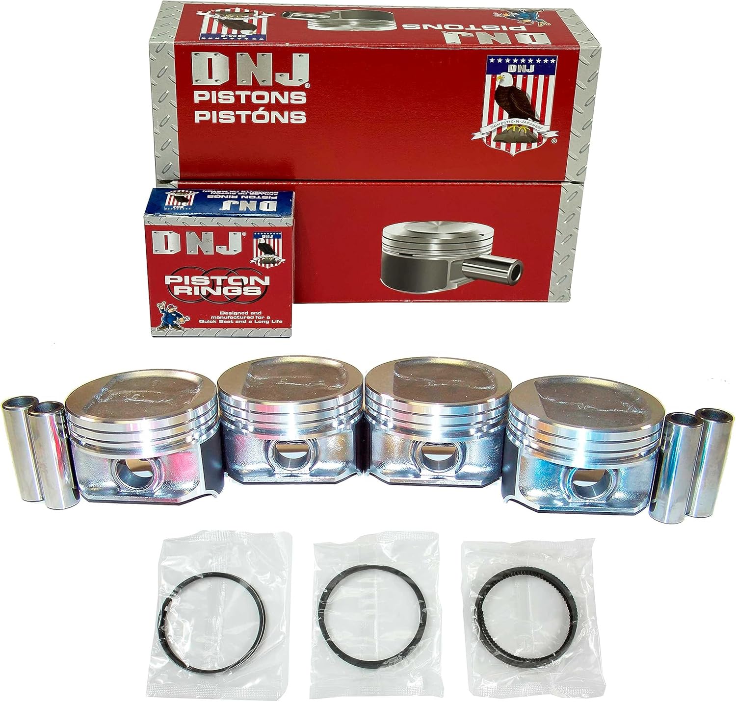 DNJ PRK1122 Piston Ring Set Standard for 1996-2002 Dodge Jeep Cherokee Dakota Wrangler 2.5L L4 8V OHV 150cid