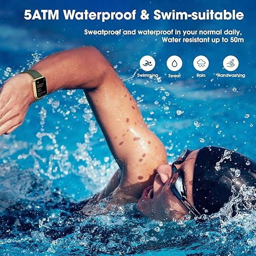 Miniatura 5 de Reloj inteligente para mujeres y hombres, reloj de seguimiento de actividad física con monitor de frecuencia cardíaca, sueño, reloj inteligente