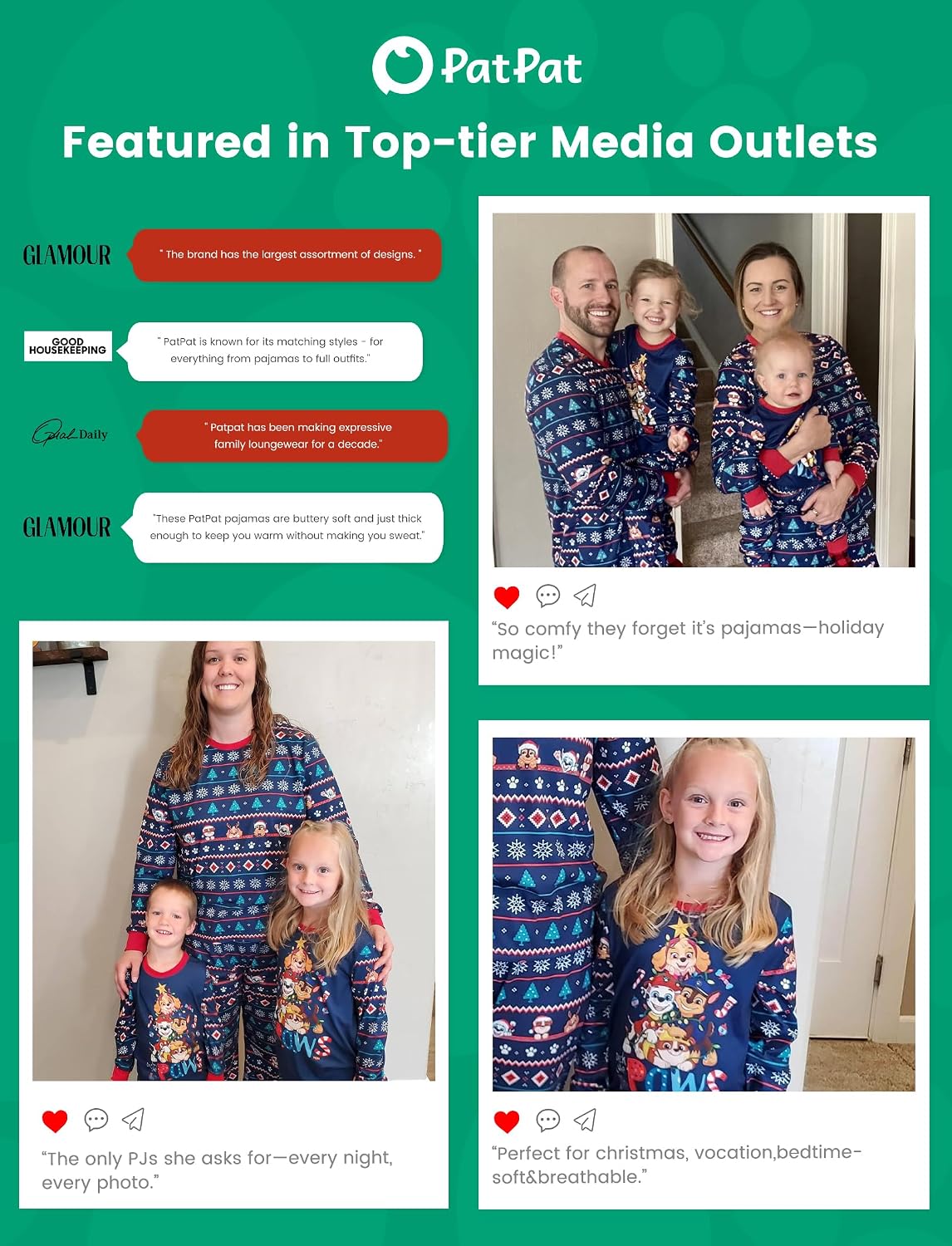 Paw Patrol Family Matching Christmas Pajamas Set for Holiday Mommy and Me Cartoon Print Cozy PJs for Kids & Adults