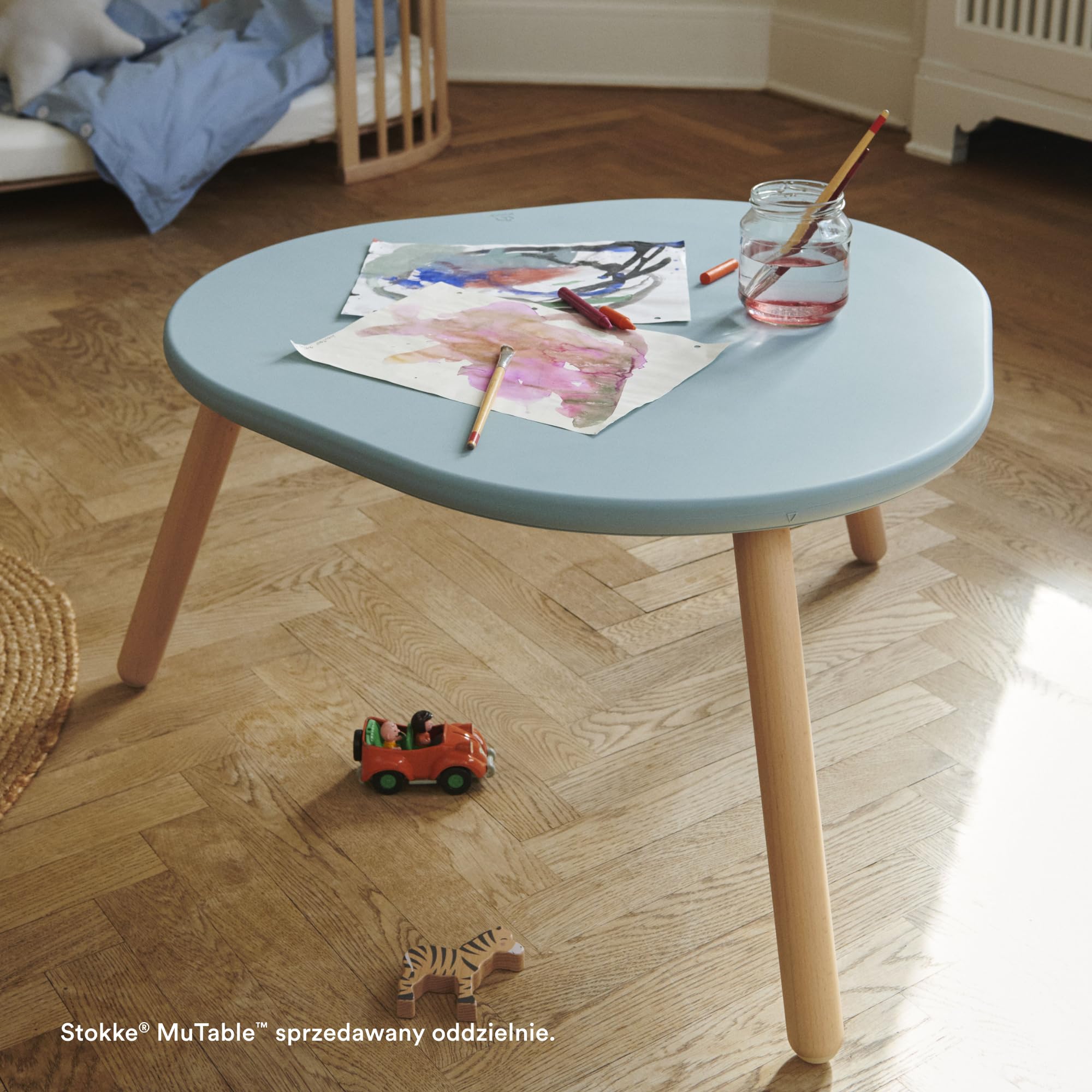 Stokke MuTable Pokrowiec - Redesign 2023 - Chroni przed nieuniknionymi zabrudzeniami - wykonany z silikonu - łatwy w użyciu