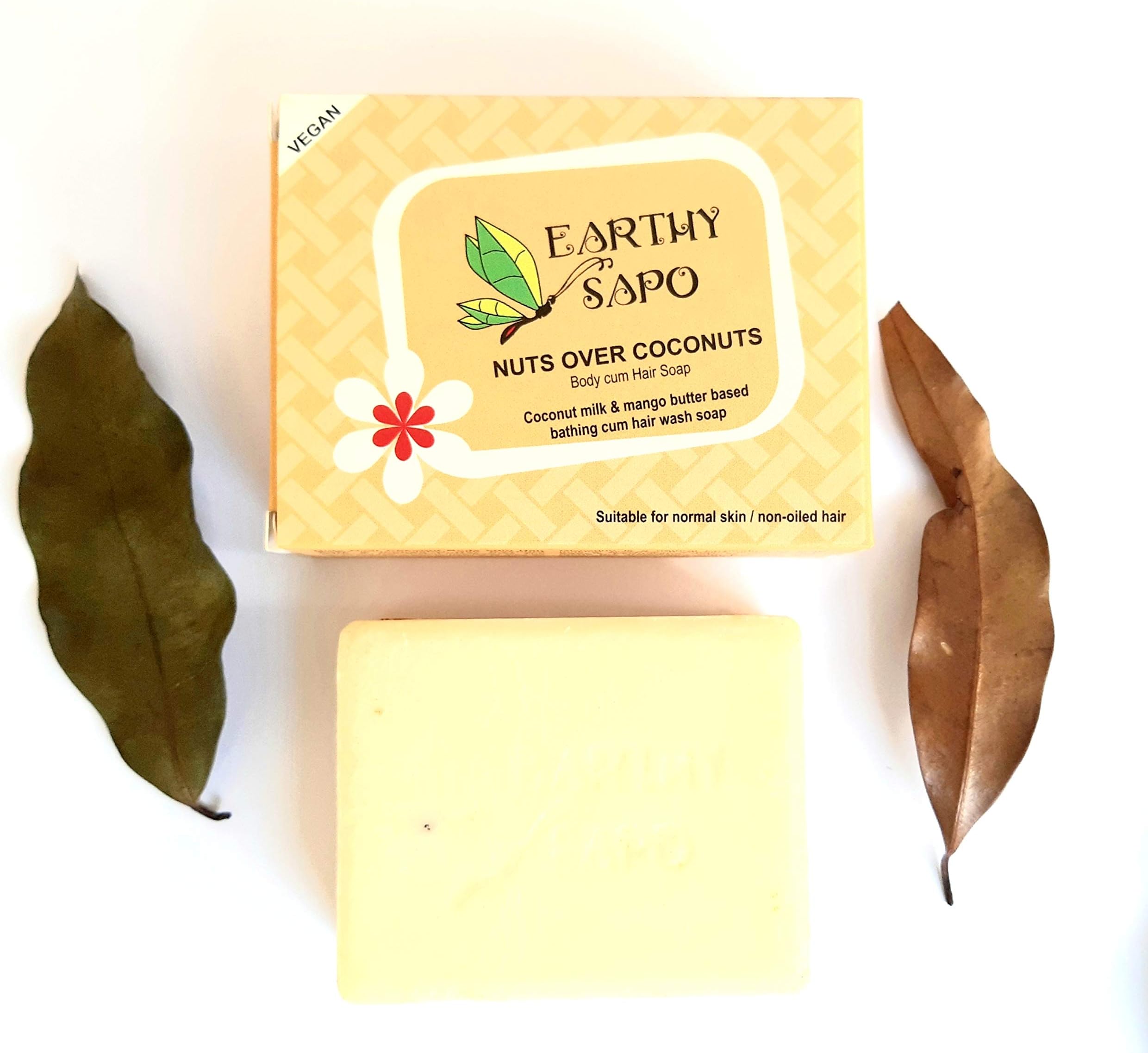 Earthy Sapo's Nuts Over Coconuts Body Cum Hair Soap (coconut milk)