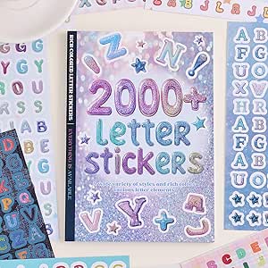 Amazon.com: PAGEMORE 2000+ Pcs Alphabet Sticker for Journaling,Fun & Colorful Craft Letter Stickers for Junk Journal, Scrapbooking Supplies, Ideal DIY Decorative Gift for Women Teen Girls : Arts, Crafts & Sewing