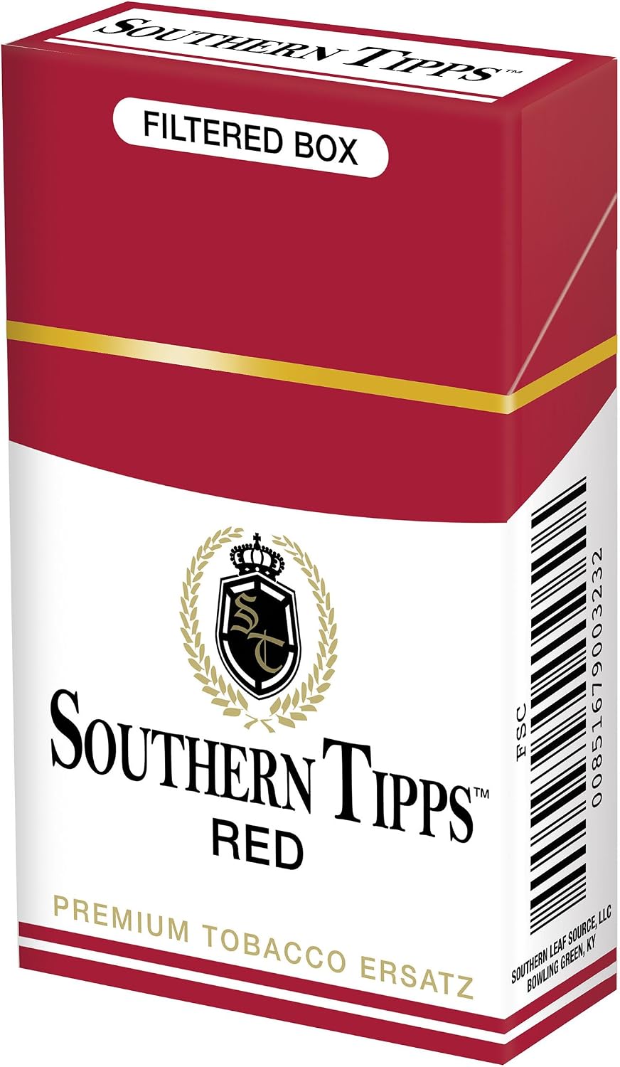 Southern Tipps Red Pack - Tobacco Free - Nicotine Free - Herbal - Cigarette Alternative