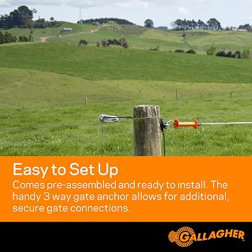 GALLAGHER NORTH AMERICA Electric High Visibility Spring Gate