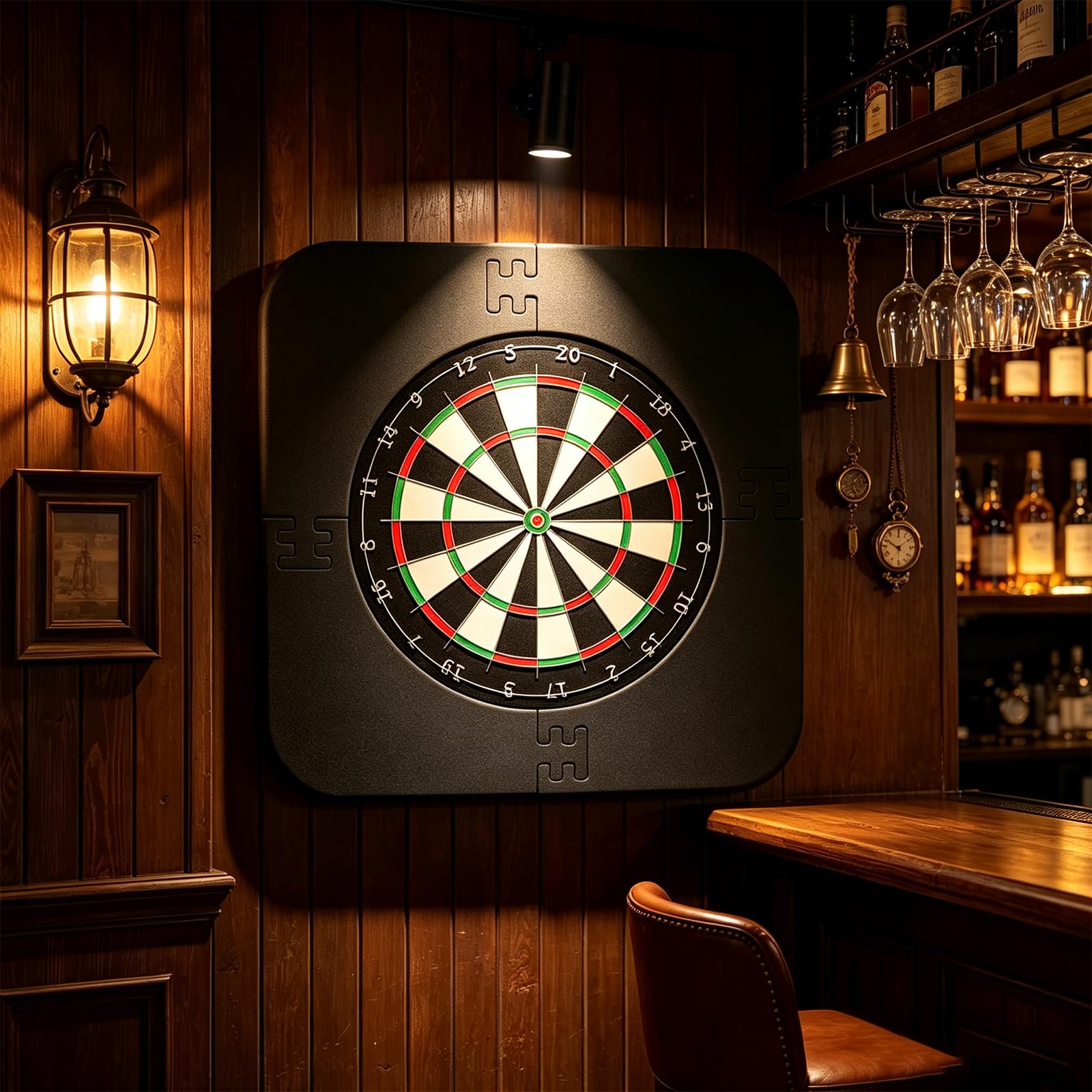 Dartscheibe Schutzring, Wandschutz für Dartboard, Eva Dartscheibe Umrandung, Surround Auffangring Dart Backboard für 18-Zoll Dartscheibe
