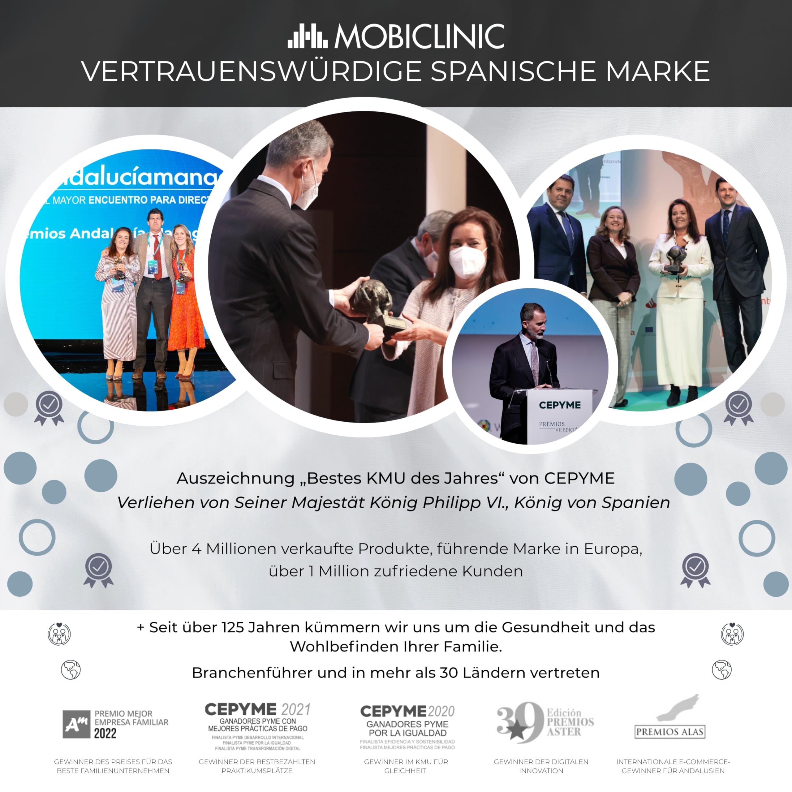 Mobiclinic®, Faltrollstuhl, Denver, Europäische marke, Sitzhöhe 46 cm, Handbremse, Abnehmbare rückenlehne, Einklappbare fußstütze, Stabil, Rollstuhl faltbar leicht, Graue farbe