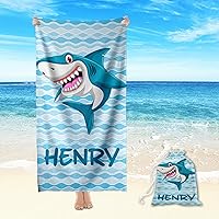 Vista 18 de Toalla de playa de microfibra para niños, toalla de playa blanca arcoíris con nombre personalizado para niñas y niños, toalla de playa persnalizada