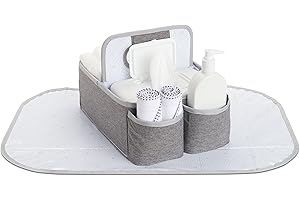 Portable Diaper Caddy Organizer, Grey
