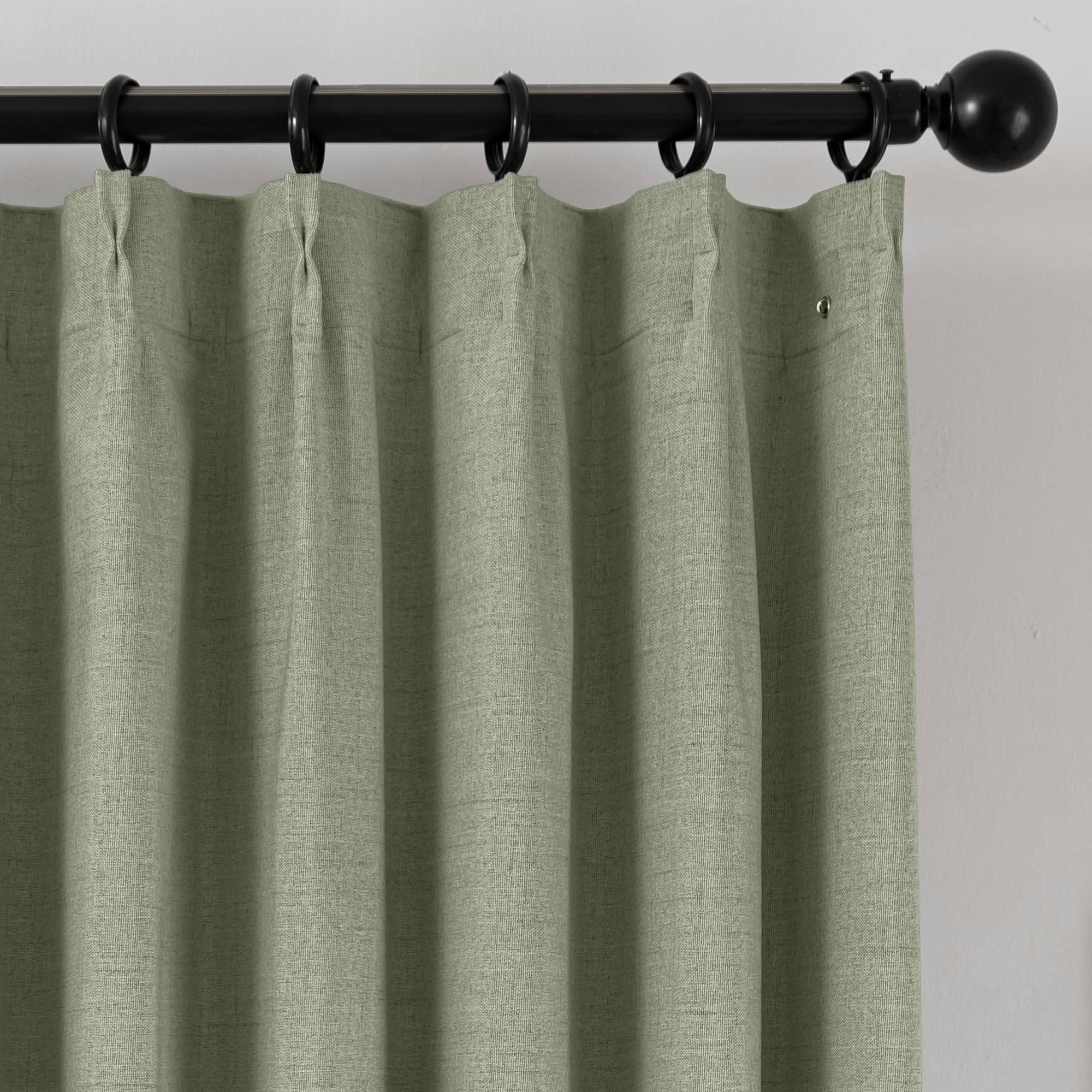 Premium Linen Blackout Curtains Pair