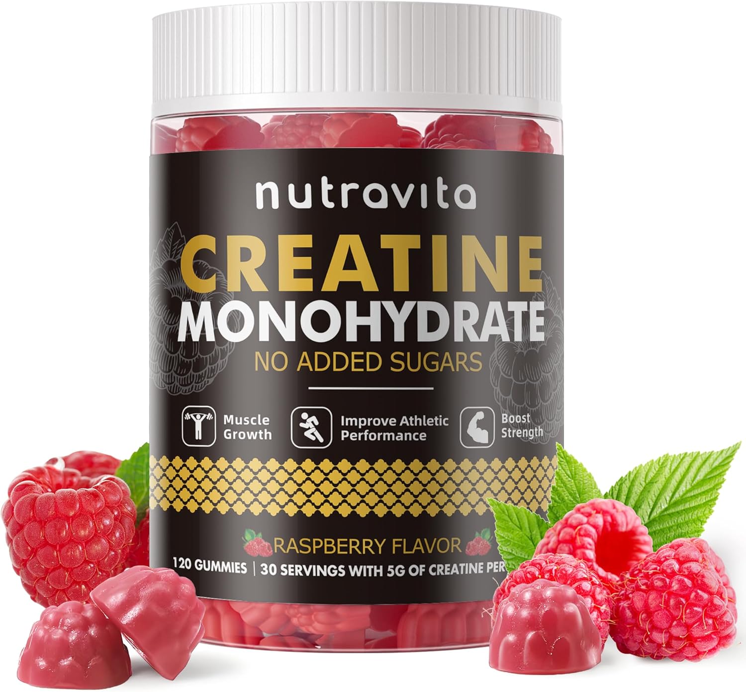 Nutravita Creatine Monohydrate Gummies for...