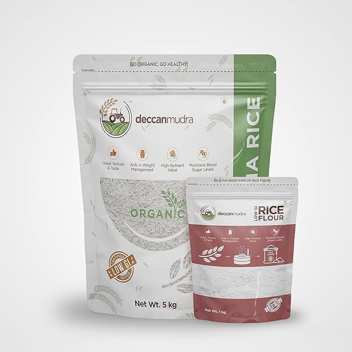 Buy Deccan Mudra Low GI (Glycemic Index) Telangana Sona Rice (5 kg