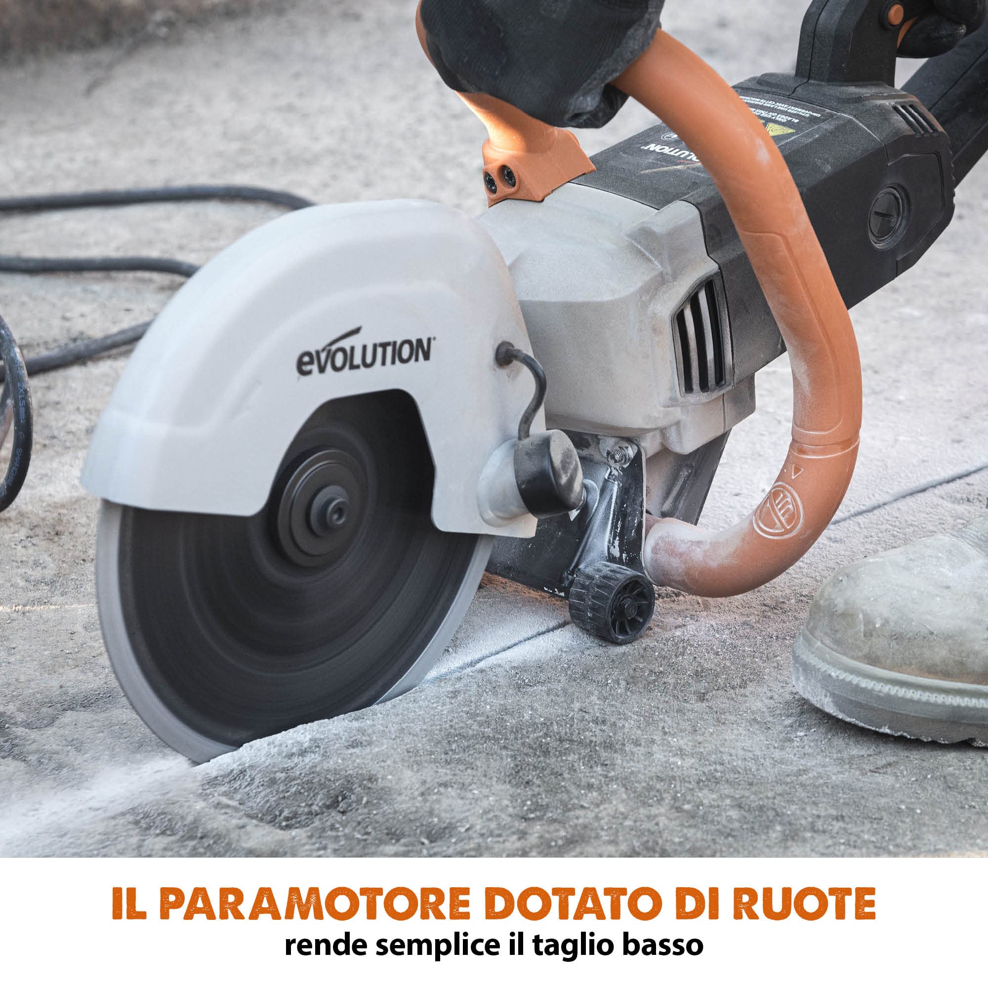 Evolution R230DCT 230 mm Sega a disco - Motore da 2.000 W, non a benzina, capacità di taglio 90 mm