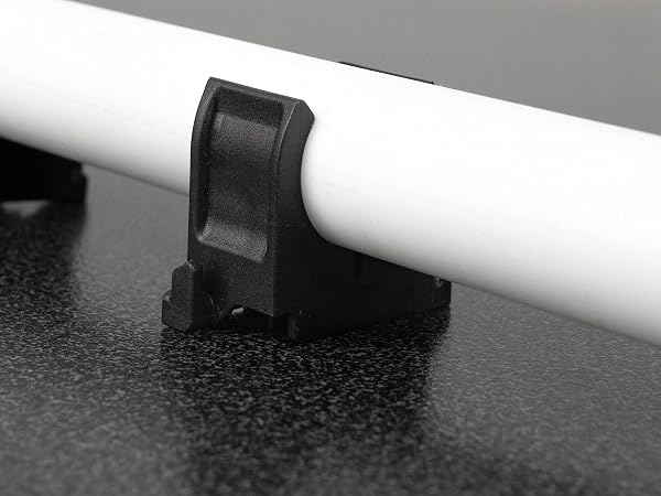 SOMA Abrazadera de tubo de plástico, negro, 20 mm, paquete de 100, clip de sujeción - 3